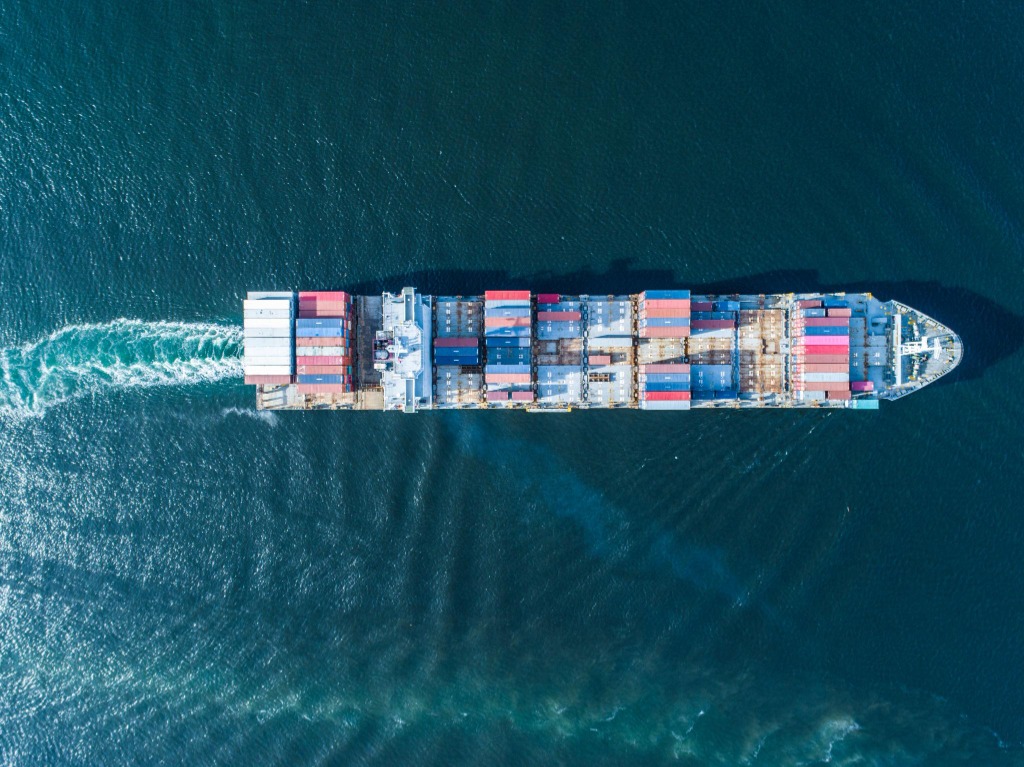 Container Ship Sailing